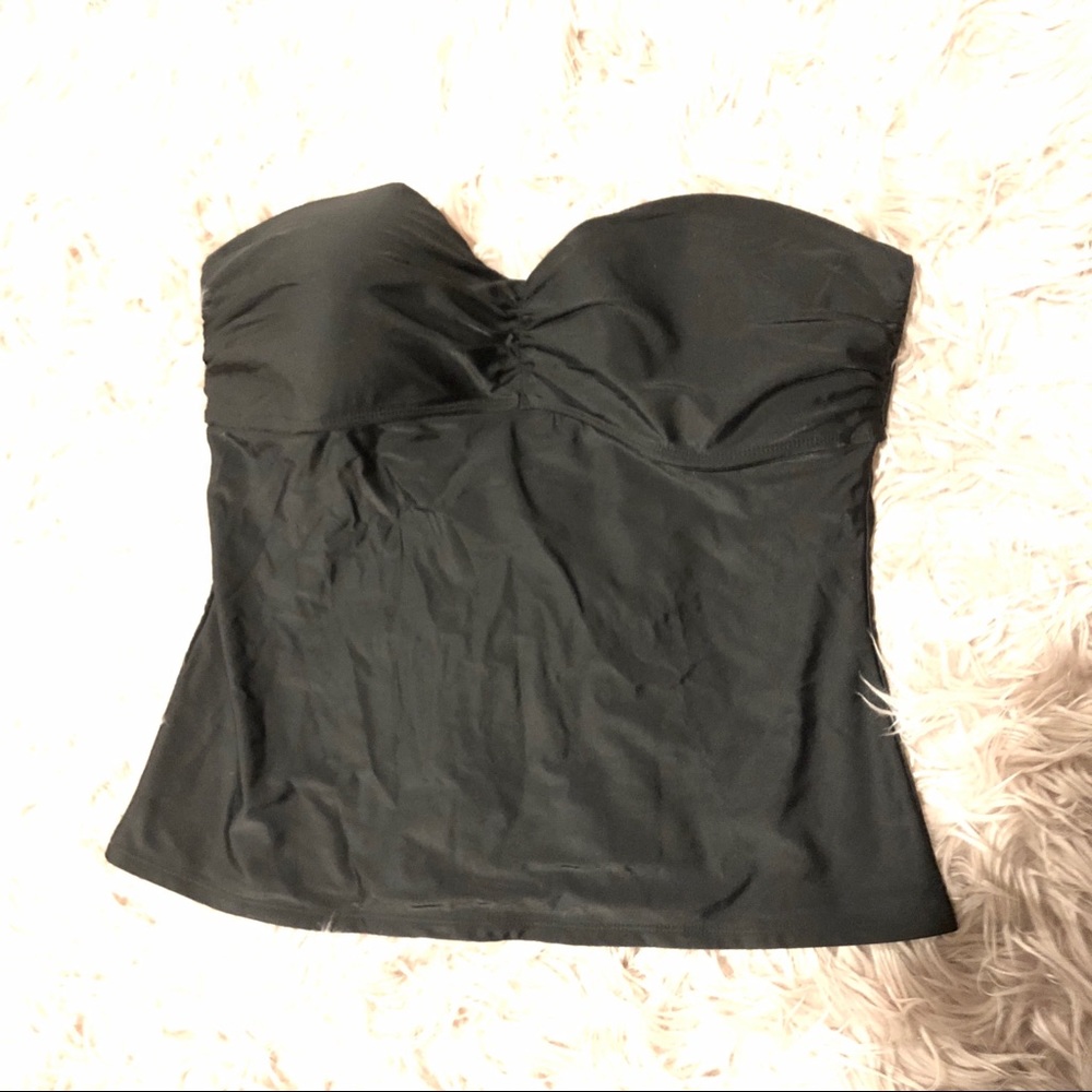Old Navy Black Strapless Bathing Suit Top- size XL